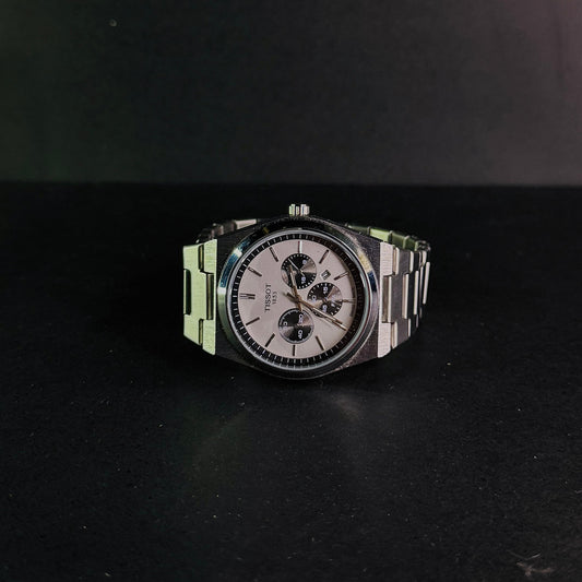 TISSOT PRX CHRONO SILVER WATCH