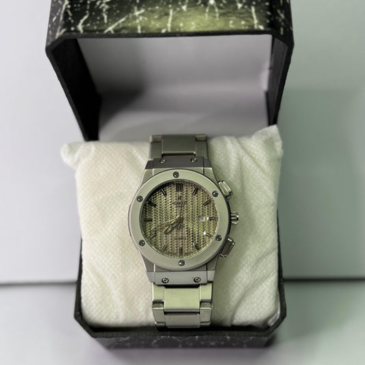 HUBLOT CLASSIC FUSION CHAIN SILVER WATCH